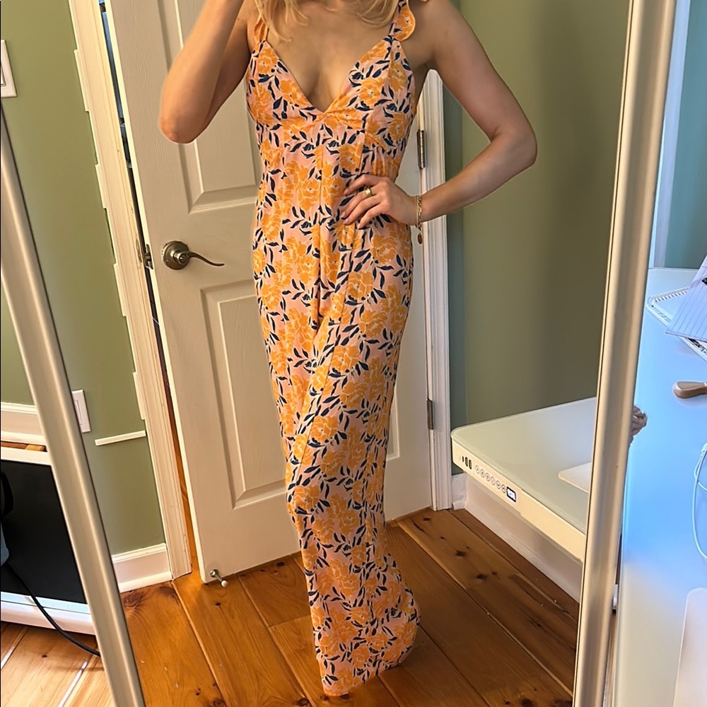 RESA Orange Sleeveless Jumpsuit Resort Wear